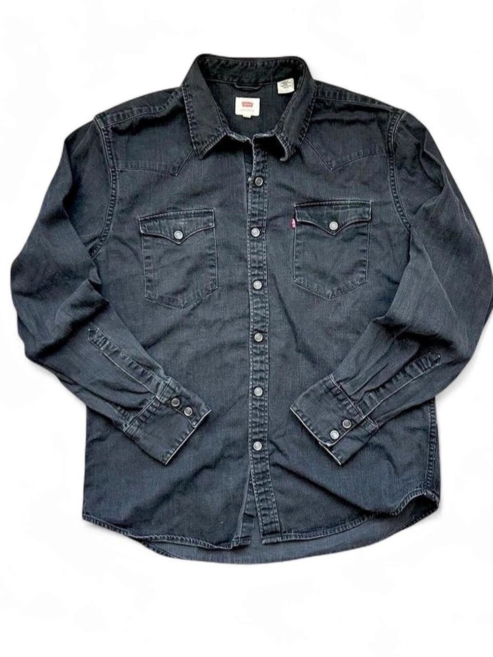 Levi's Barstow Standard Western Denim Shirt Black Large